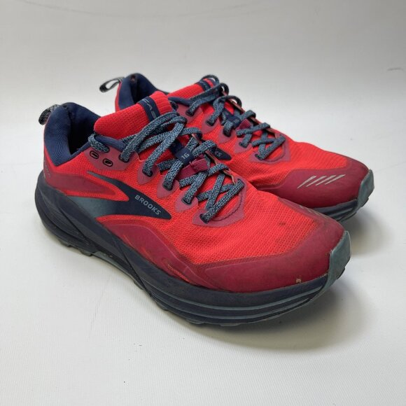Brooks Cascadia 16 Women’s Size 9 Pink Cobalt Trail Running Shoes 1203631B647 - Picture 1 of 16